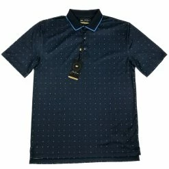 Callaway Jack Nicklaus Black Label By Perry Ellis All Over Mini Geo Polo Shirts