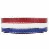 NexBelt Patriot PreciseFit Leather Strap Belts - USA Red White Blue Belt Strap Only