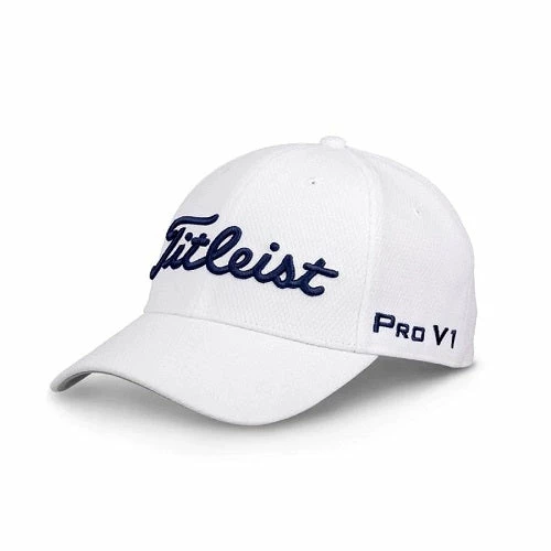 Hireko Titleist Golf Tour Elite Fitted Hat - White/Navy