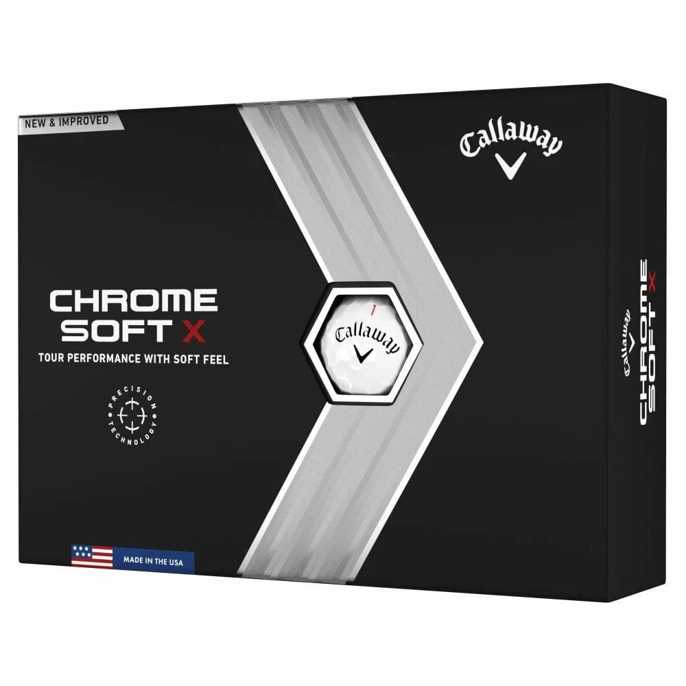 Callaway 2022 CHROME SOFT X Dozen Golf Balls - White
