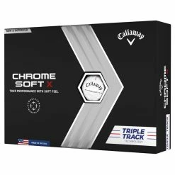 Callaway 2022 CHROME SOFT X TRIPLE TRACK Dozen Golf Balls - White