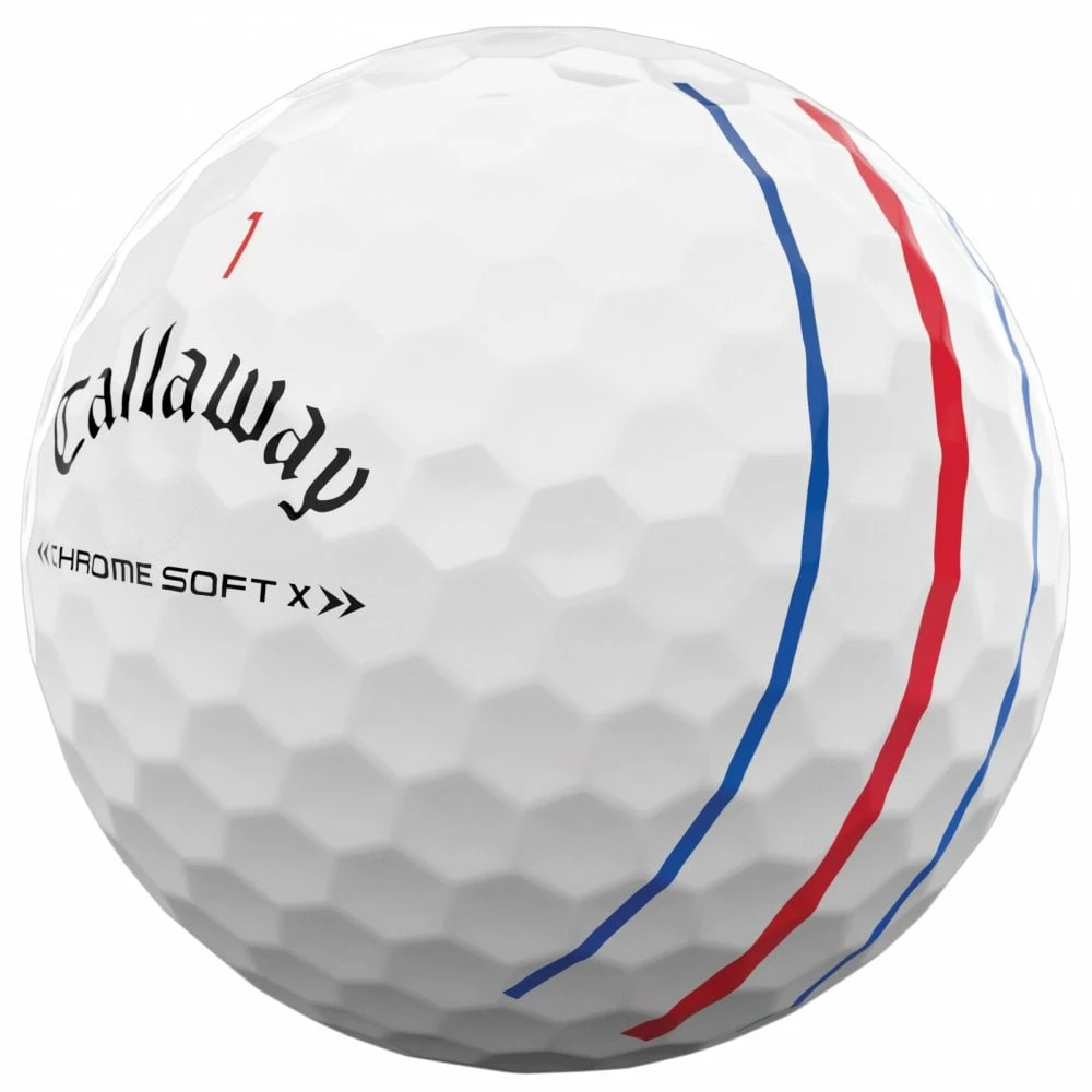 Callaway 2022 CHROME SOFT X TRIPLE TRACK Dozen Golf Balls - White - Image 2
