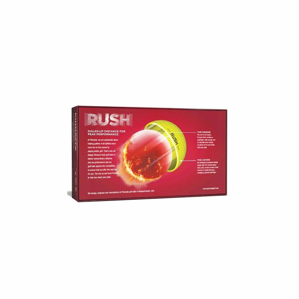 Pinnacle Rush Yellow Golf Balls - 15 Ball Pack - Image 2