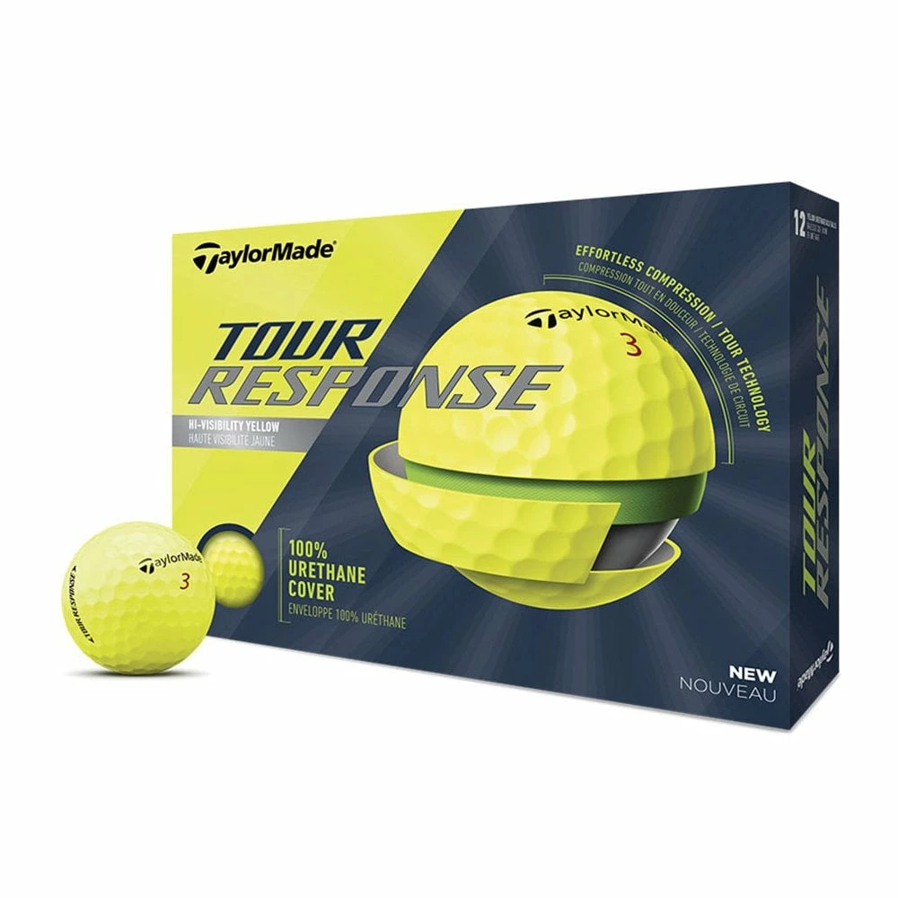 TaylorMade 2022 Tour Response Yellow Golf Balls Dz