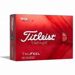 Titleist Titlesit TrueFeel Red Golf Balls- Personalised Logo Or Text
