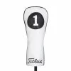Titleist White/Black Leather Driver Headcover